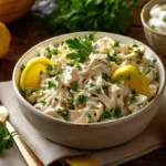 Miracle Chicken Salad – Fresh, Creamy & No-Mayo Magic 8 miracle chicken salad in white bowl