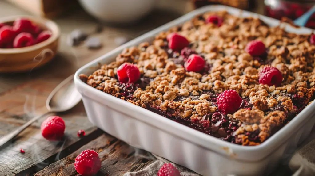 Chocolate Raspberry Crumb Bars - Image 1